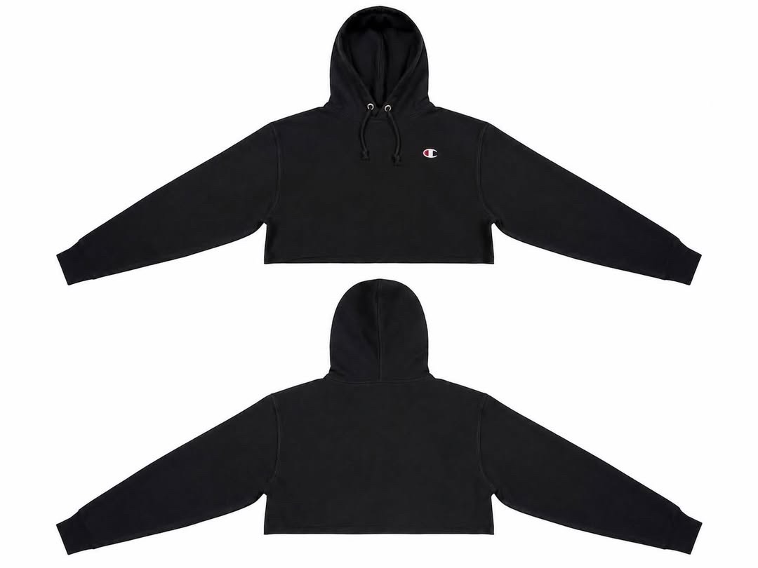 Champion cropped logo hoodie