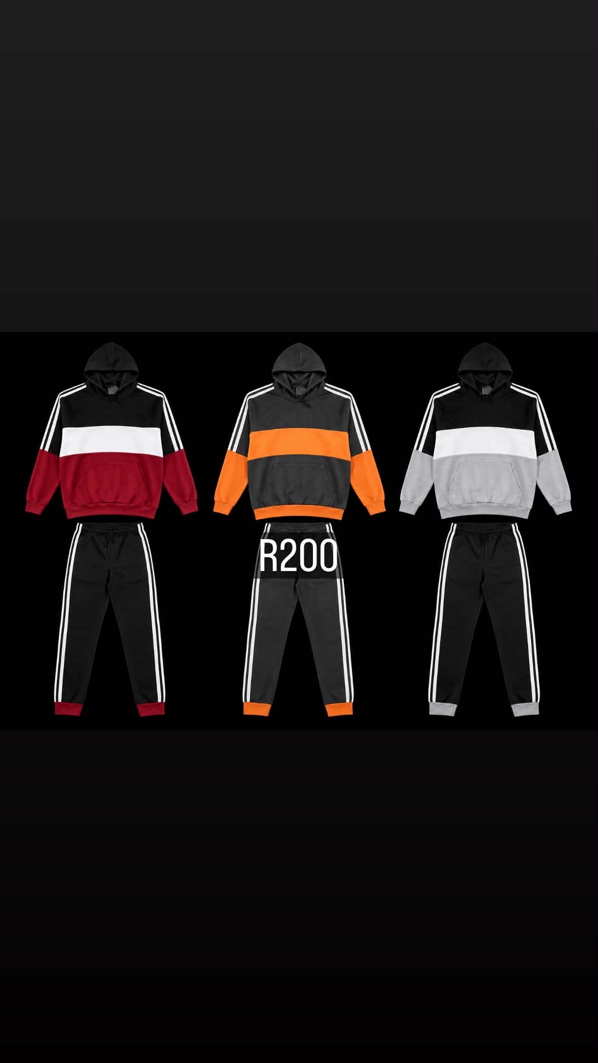 Three-Stripe Colour-Block Tracksuit